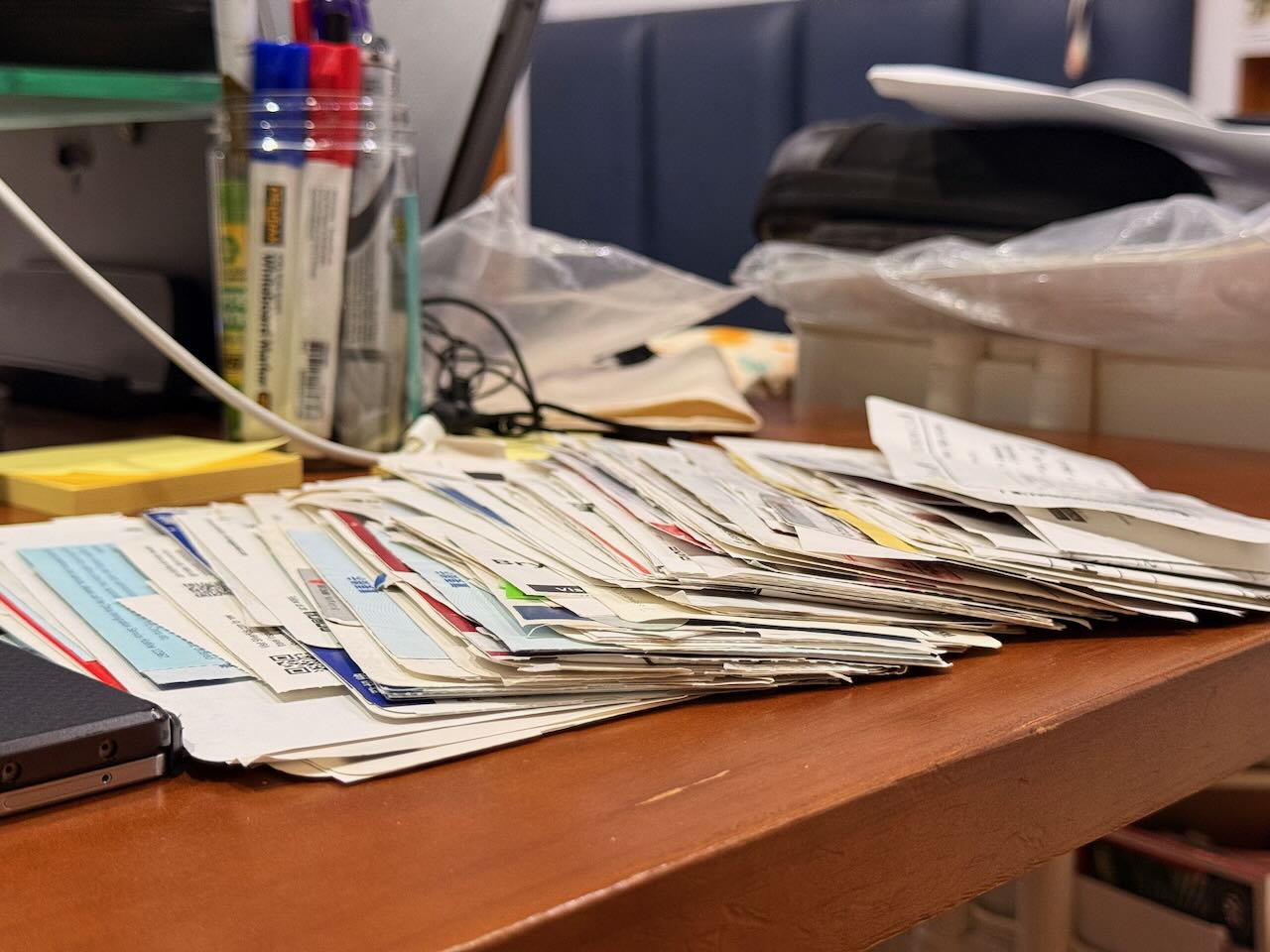 All of my air tickets from 2025