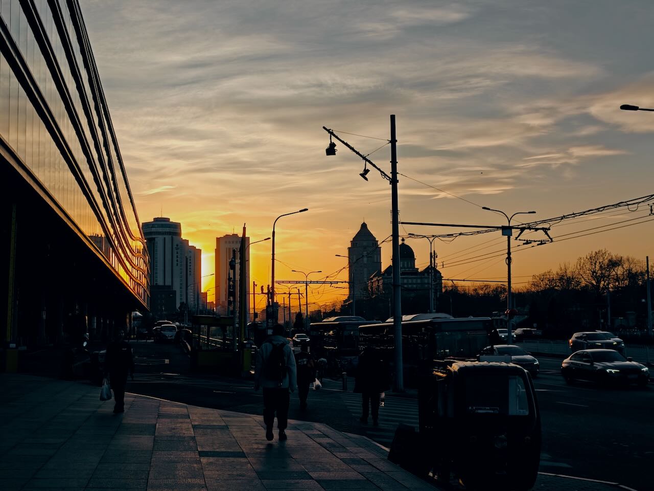 Sunset at Beijing after work
